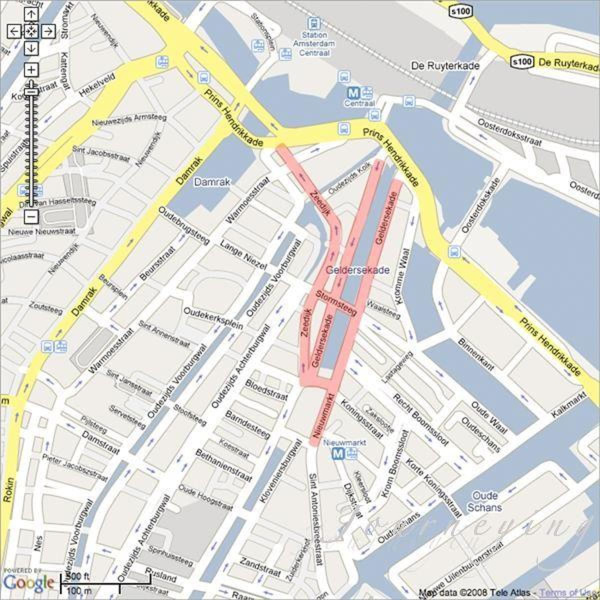 mapa de barrio chino de Ámsterdam