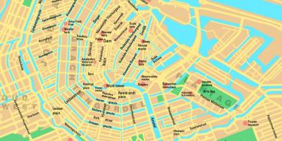 Áreas de Amsterdam mapa