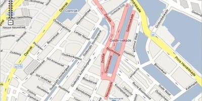 Mapa de barrio chino de Ámsterdam