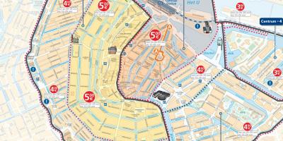 Amsterdam zonas de aparcamiento mapa