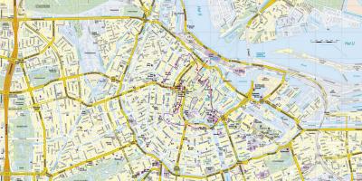 La ciudad de Amsterdam mapa