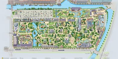 Mapa del zoológico de Amsterdam